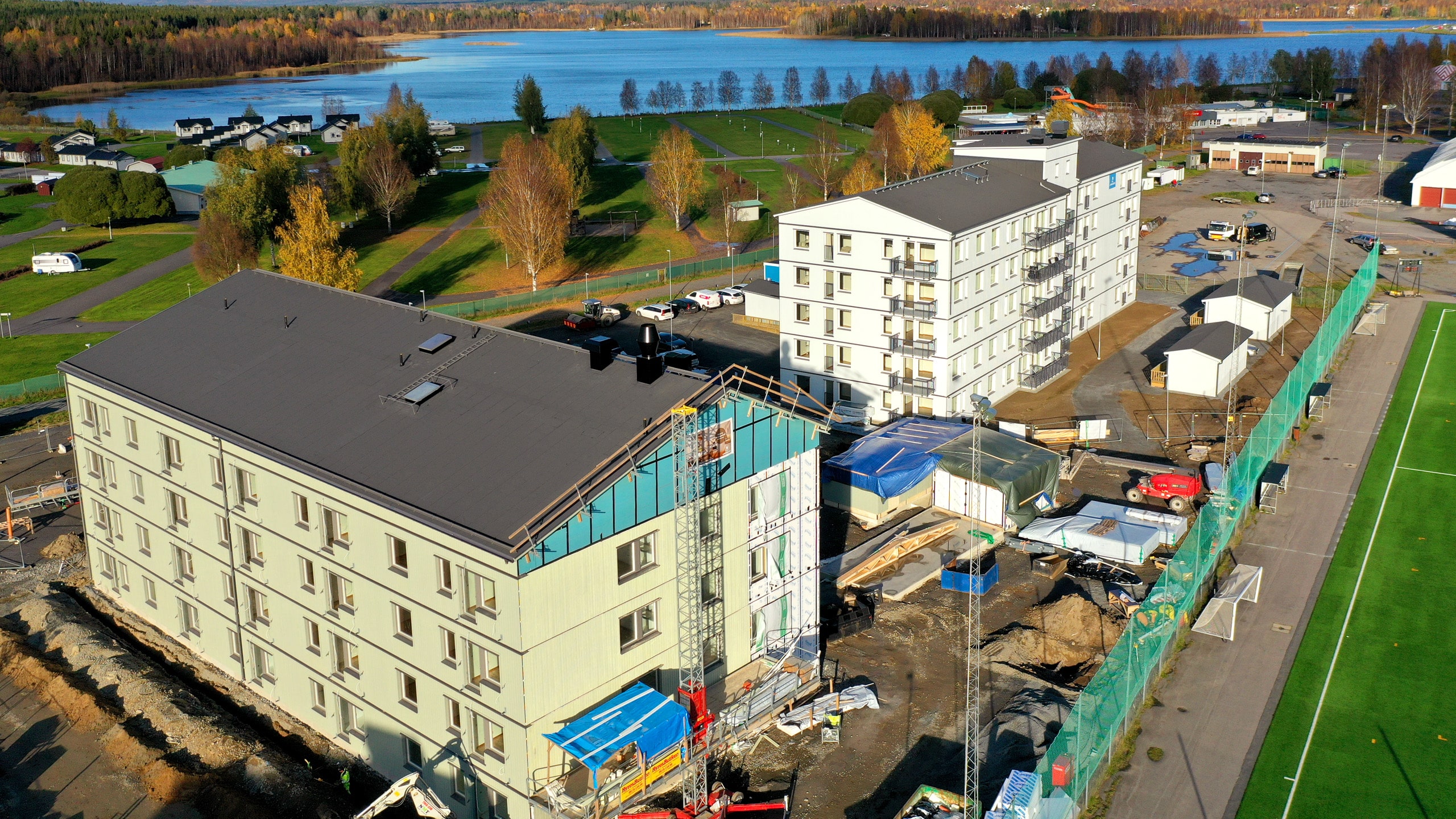 Nya lägenheter i centrala Boden med fin utsikt över vatten och natur