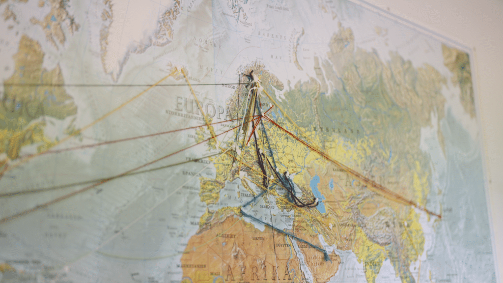 Map from the International Baccalaureate Diploma Programme, Björknäsgymnasiet.