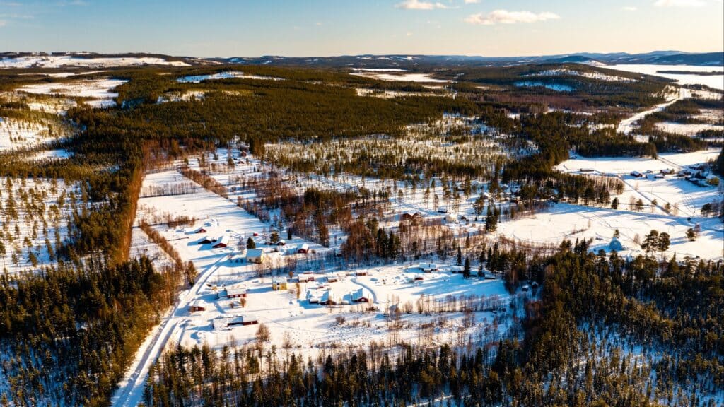 View of the countryside Visions in the north Boden