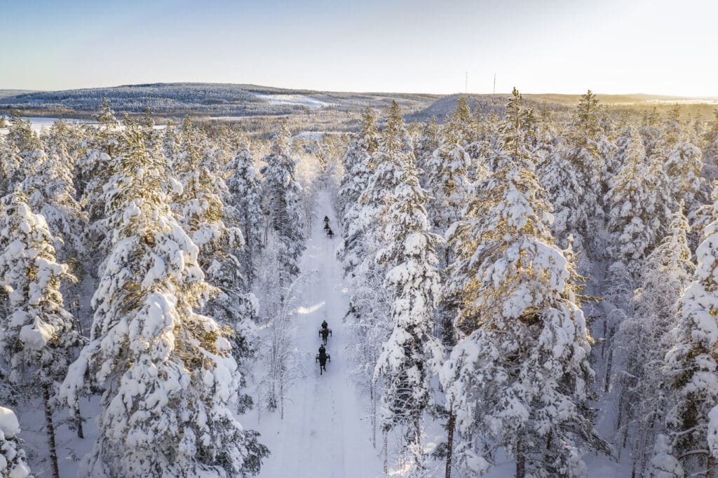 Riding routes Boden in winter